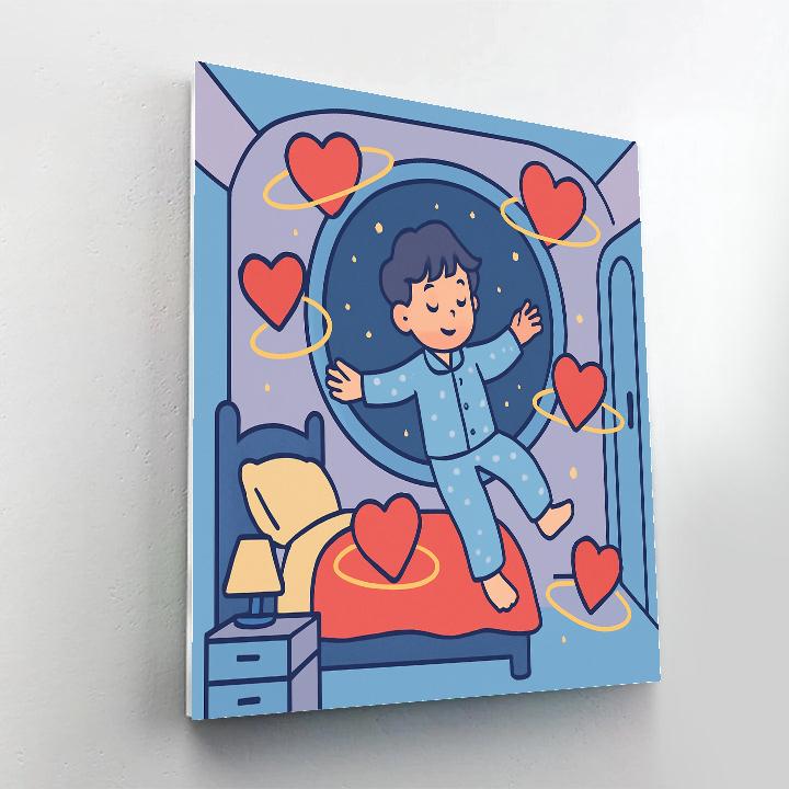 Orbiting Balloons Of Valentines Day Dreams paint by numbers