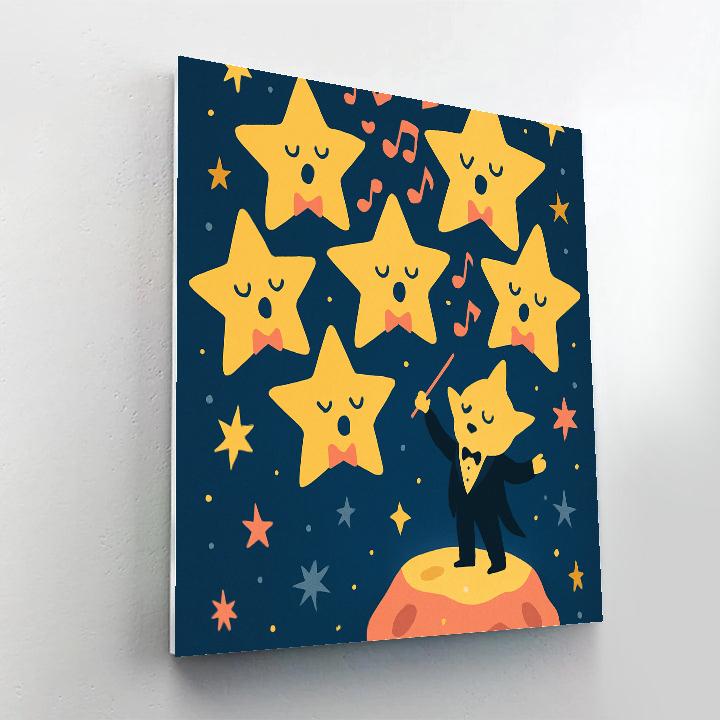 Valentines Day Harmonic Star Choir DIY paint by numbers