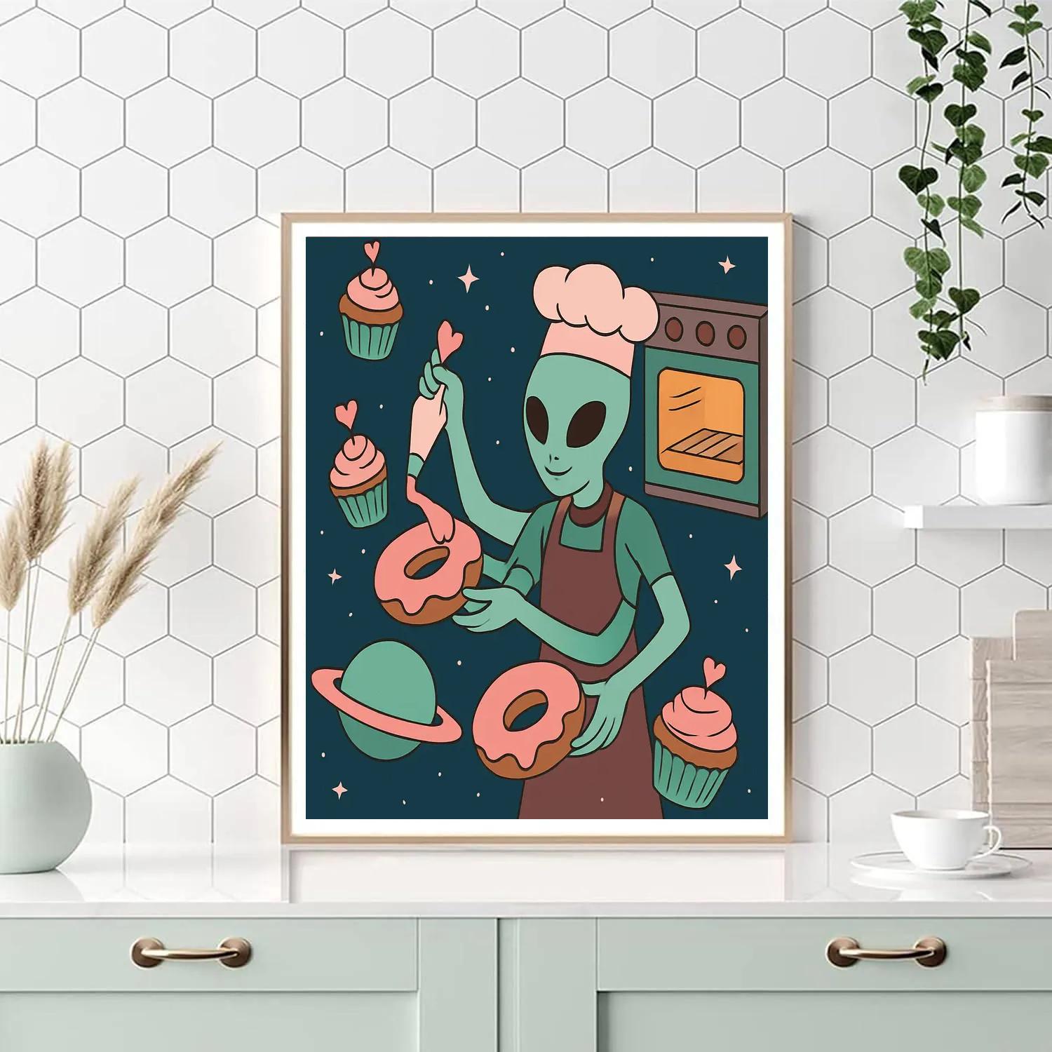 Interstellar Bakery Of Sweet Valentines Day Orbits paint by numbers