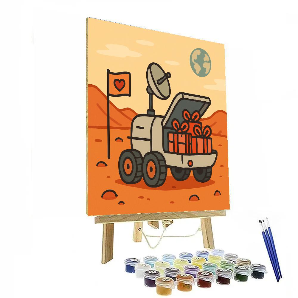 Rover Delivery Of Valentines Day Surprises painting number kit