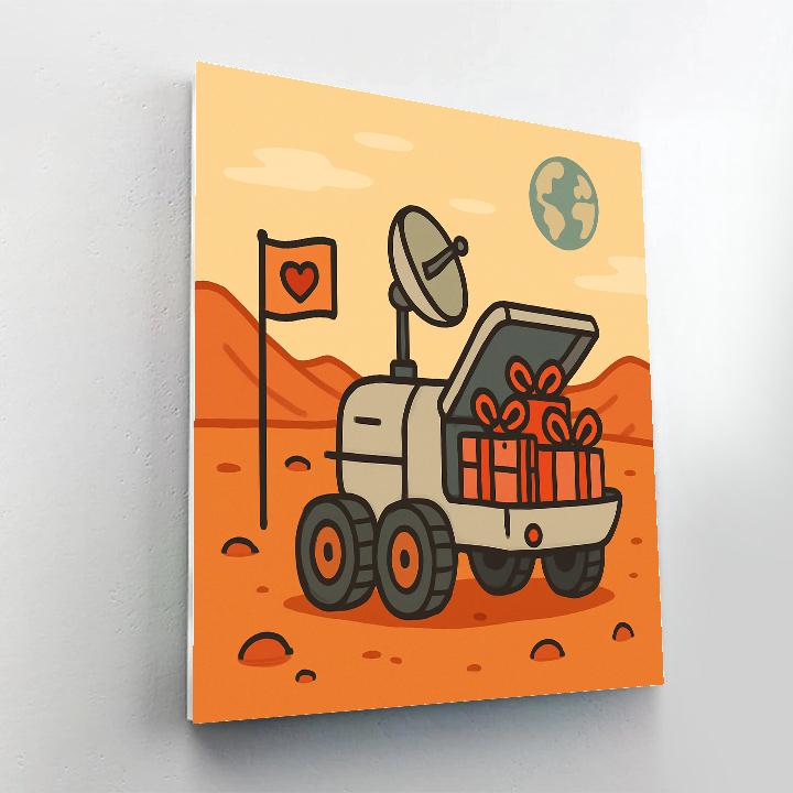 Rover Delivery Of Valentines Day Surprises painting number kit