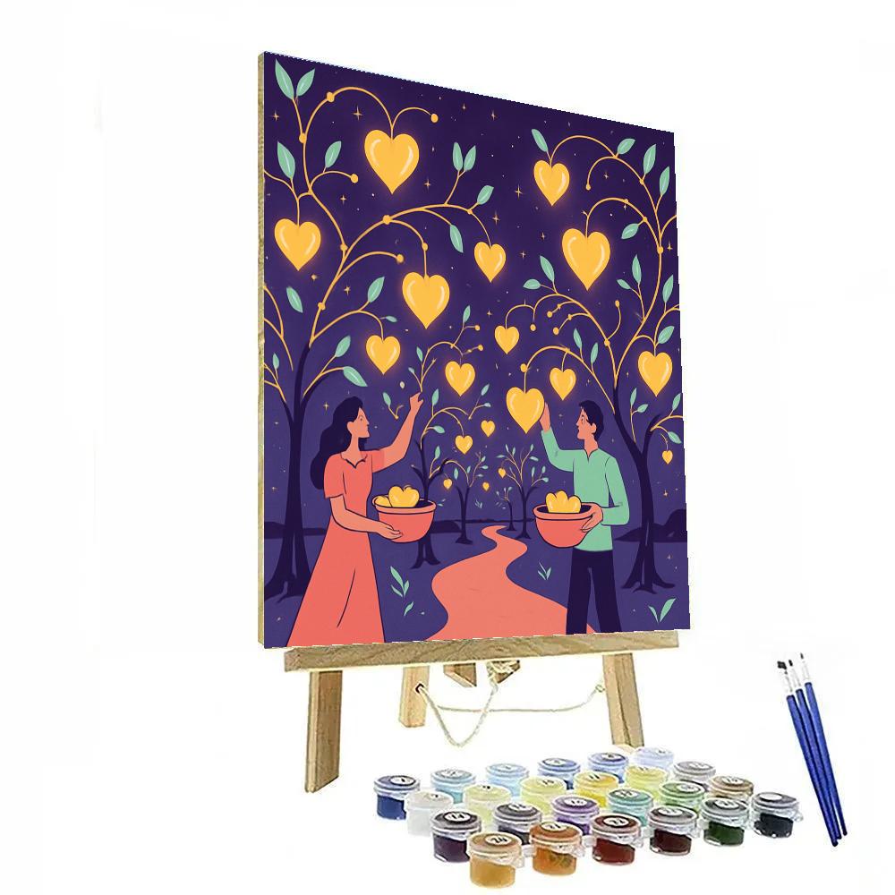 Star Orchard Valentines Day Harvest Paint by numbers kits