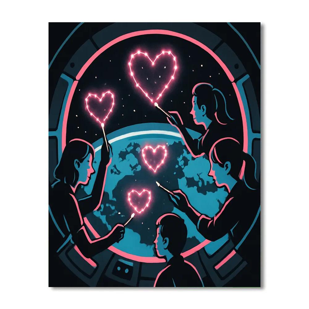 Valentines Day Starwriting Workshop In Orbit Paint by numbers art