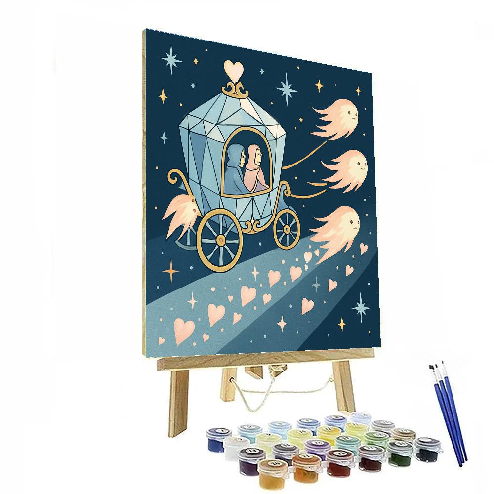 Comet Carriage Valentines Day Ride painting number kit