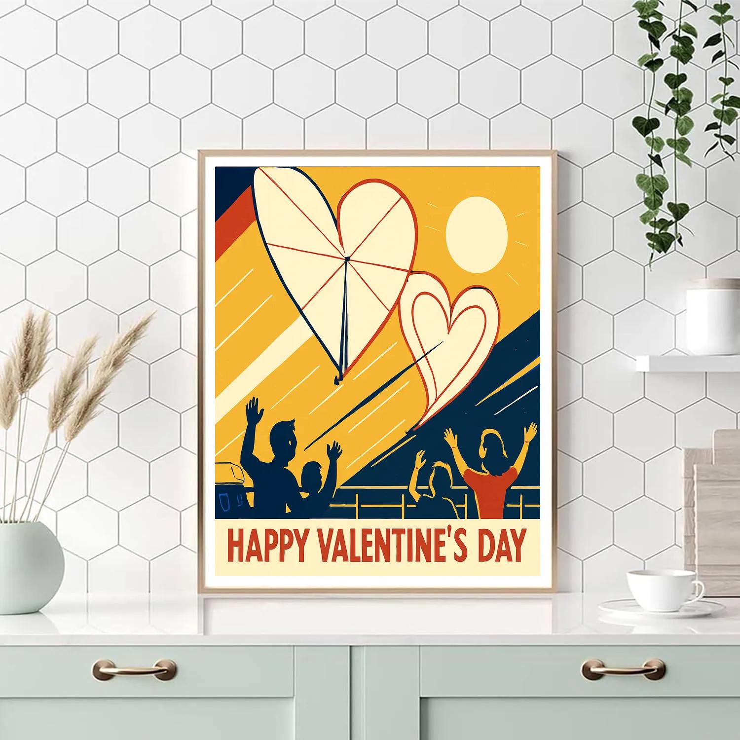 Solar Sail Valentines Day Skywriting Painting by numbers kit