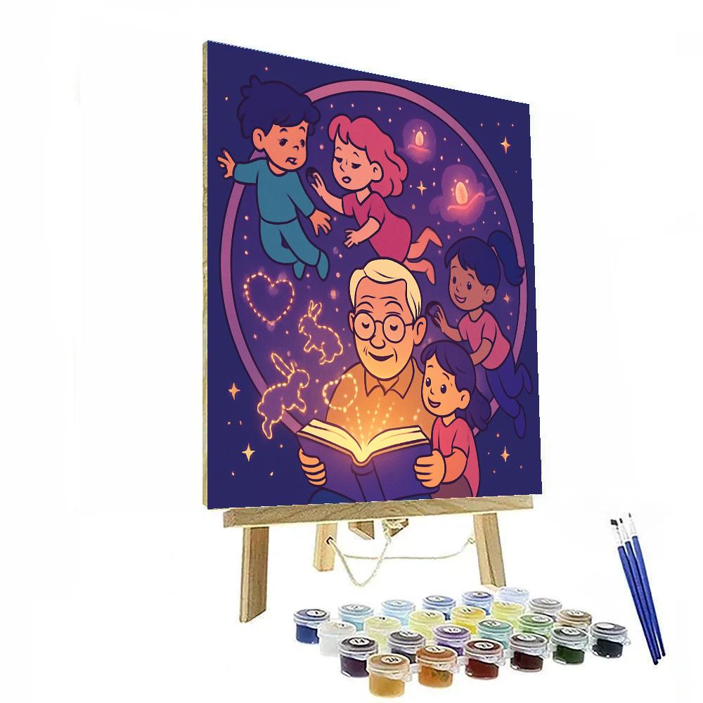 Valentines Day Star Nursery Storytime Painting by numbers kit