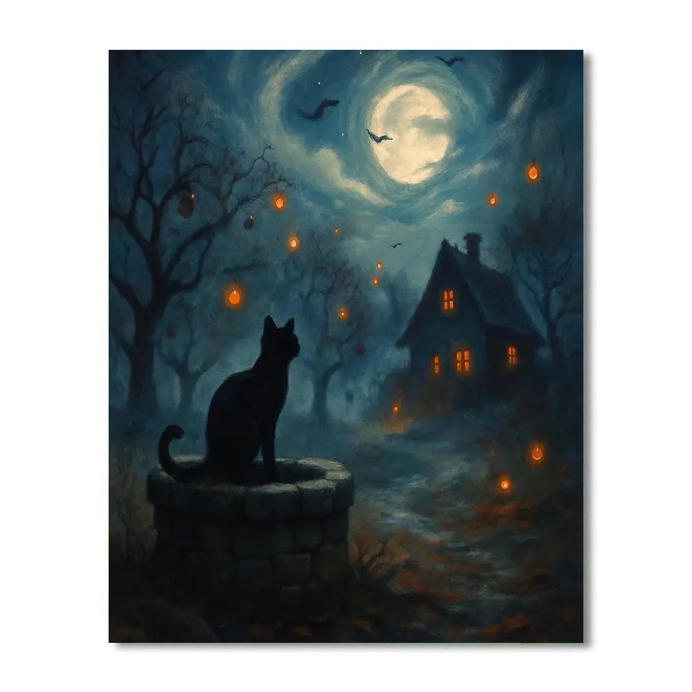 Lanterns Of The Hollow Orchard Paint by numbers kits