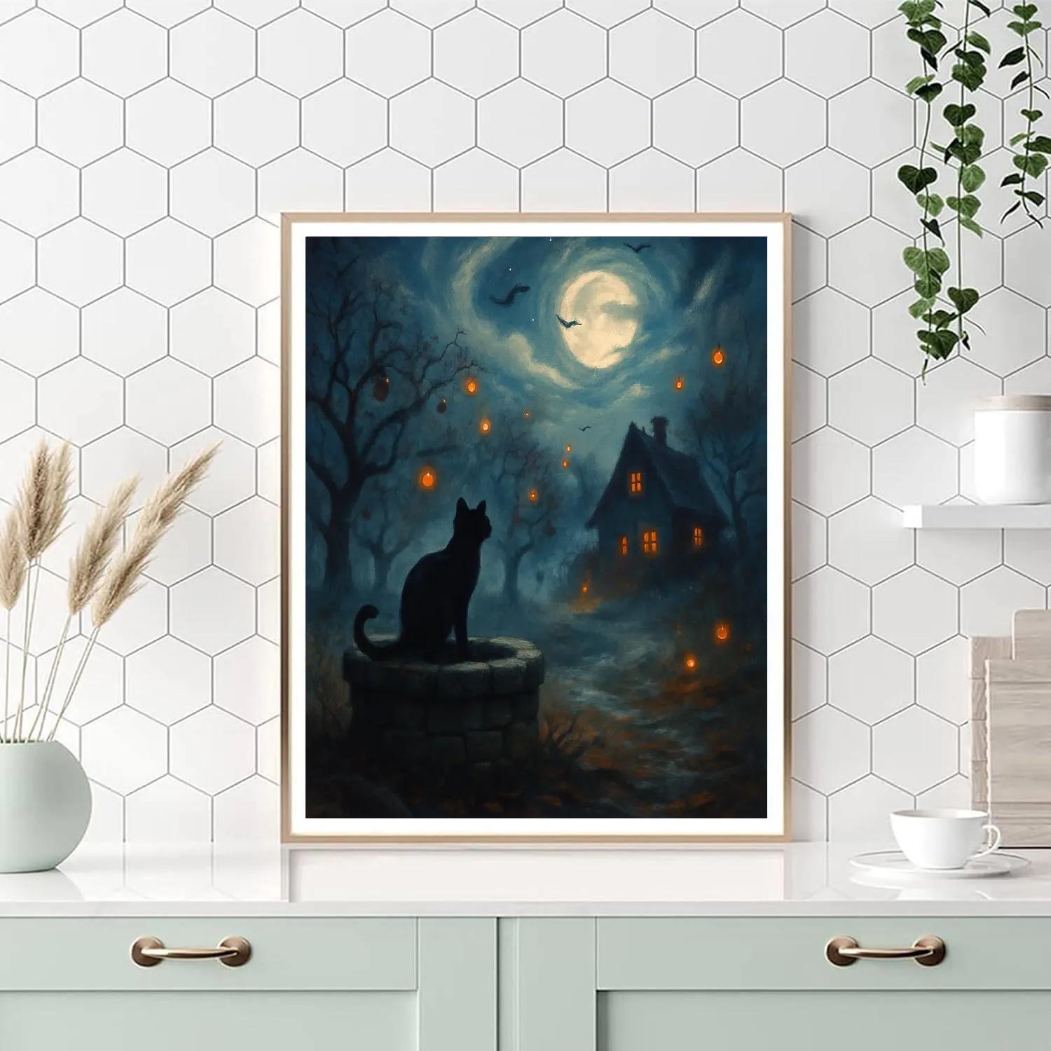 Lanterns Of The Hollow Orchard Paint by numbers kits