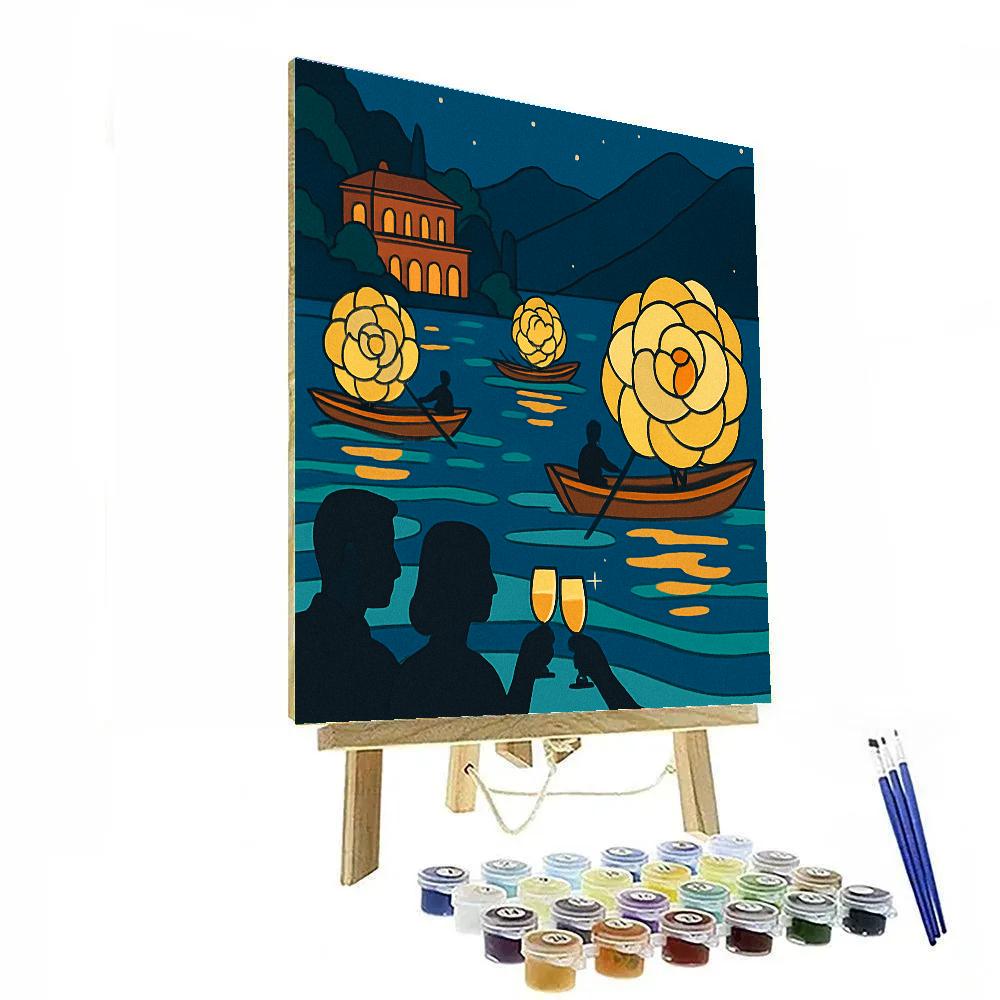 Lantern Regatta In Italy DIY paint by numbers