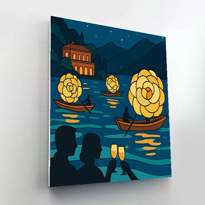 Lantern Regatta In Italy DIY paint by numbers