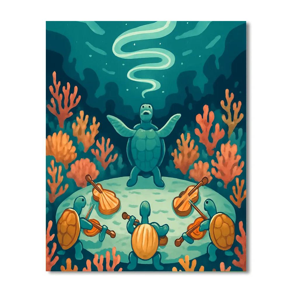 Music Coral Reef Orchestra painting number kit