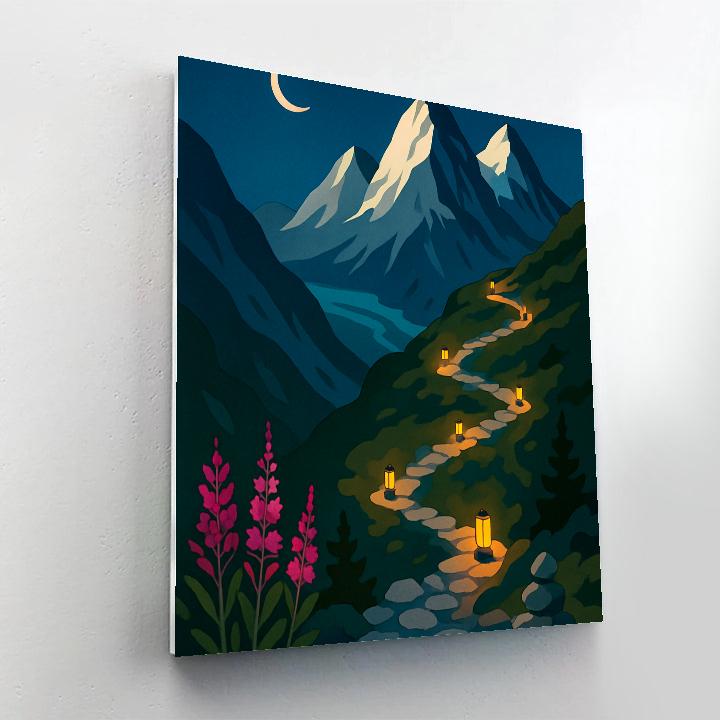 Mountain Lantern Ridge Expedition paint by number