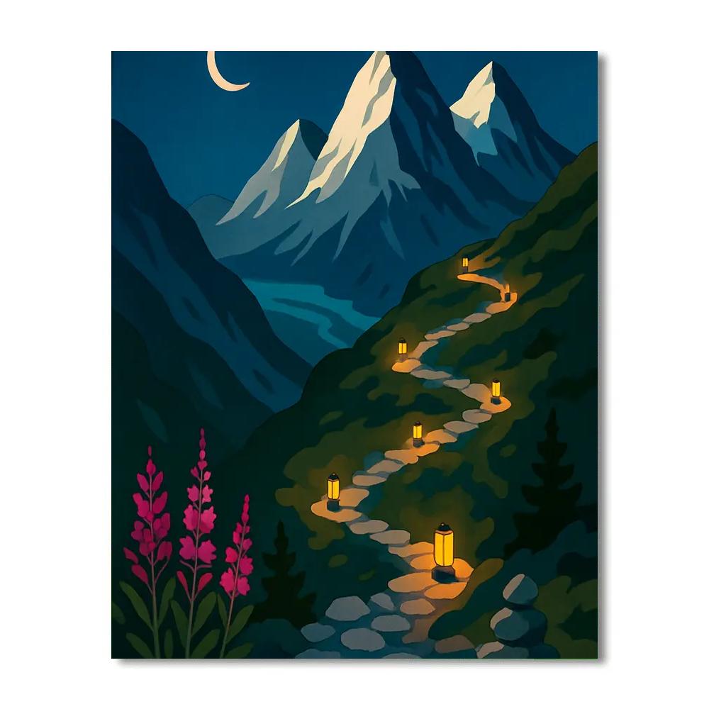 Mountain Lantern Ridge Expedition paint by number