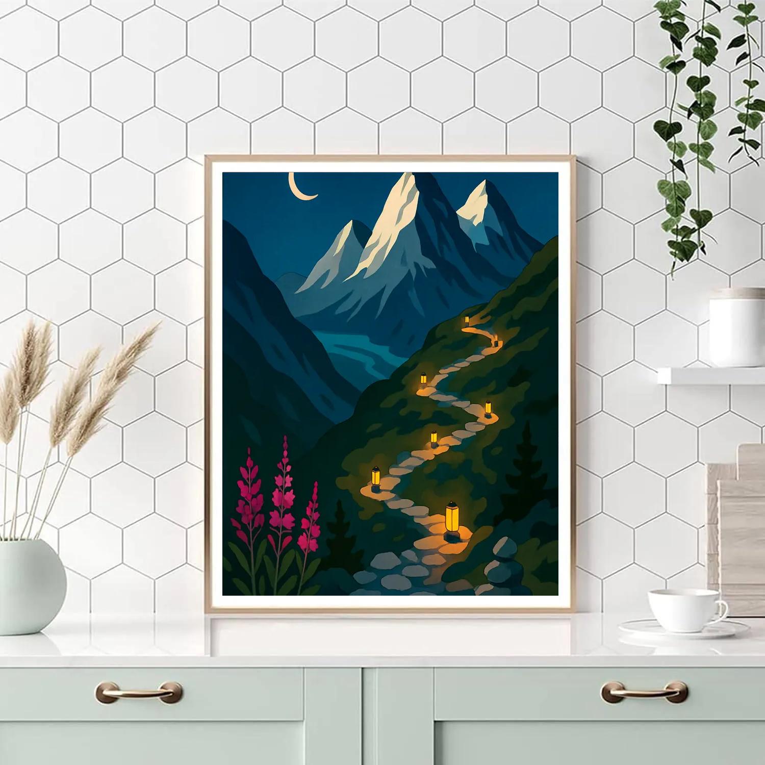 Mountain Lantern Ridge Expedition paint by number