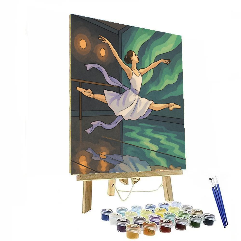 Aurora Studio With Ballet Reflections Painting by numbers kit