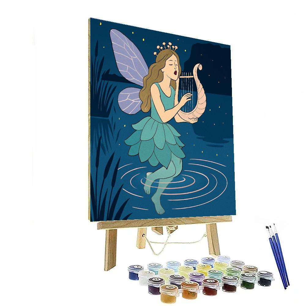 Mirror Lake Lullaby With Fairy Glow DIY paint by numbers