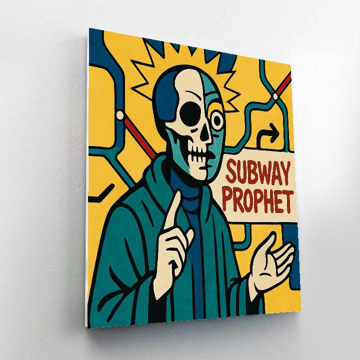 Subway Oracle In Basquiat Rhythm paint by color