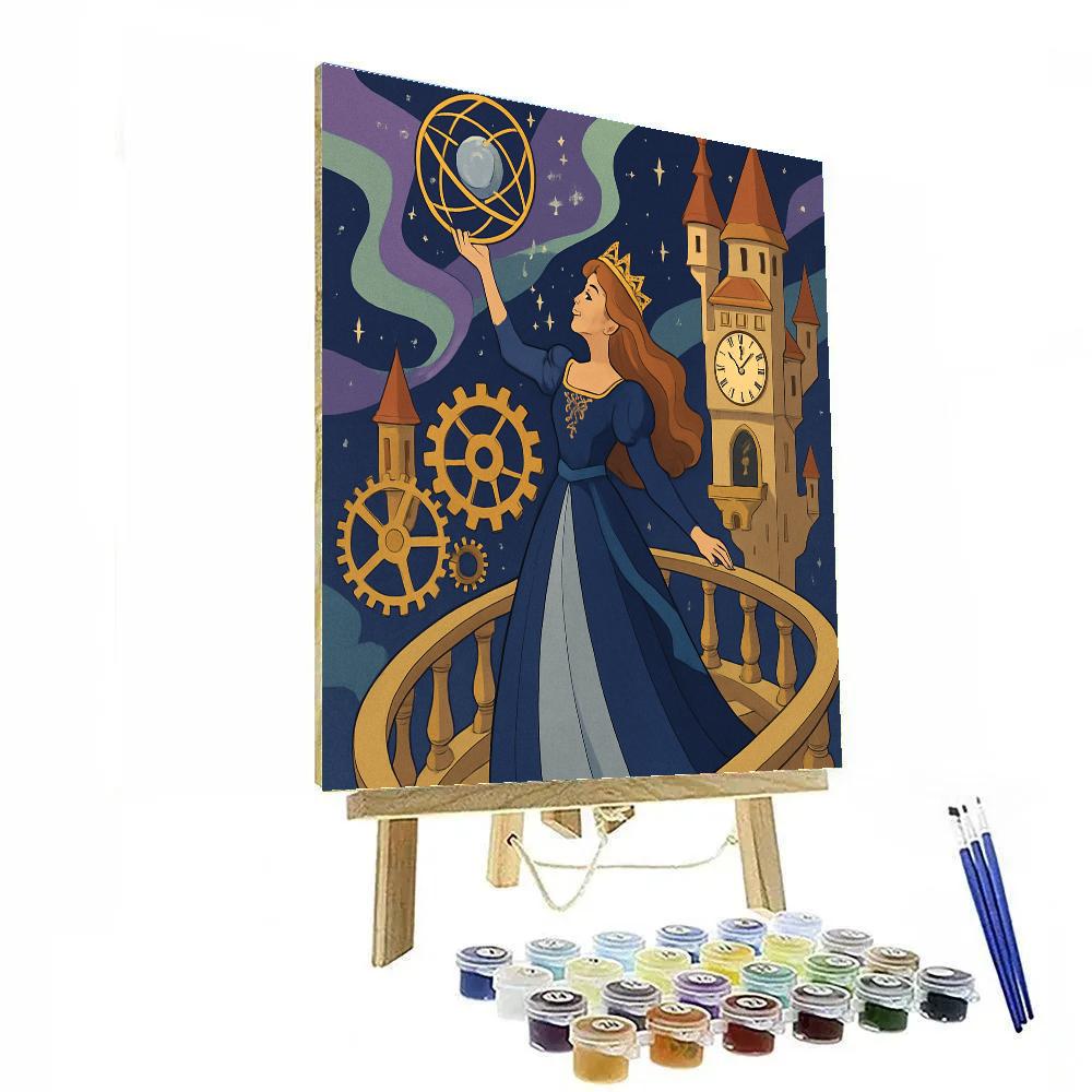 Moonlit Clocktower Princess In Starlight Court Number painting