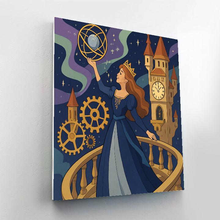 Moonlit Clocktower Princess In Starlight Court Number painting