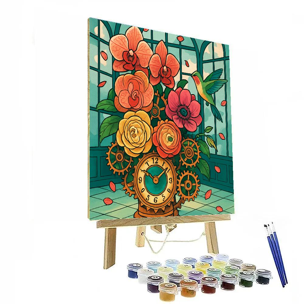 Clockwork Floral Conservatory paint by number