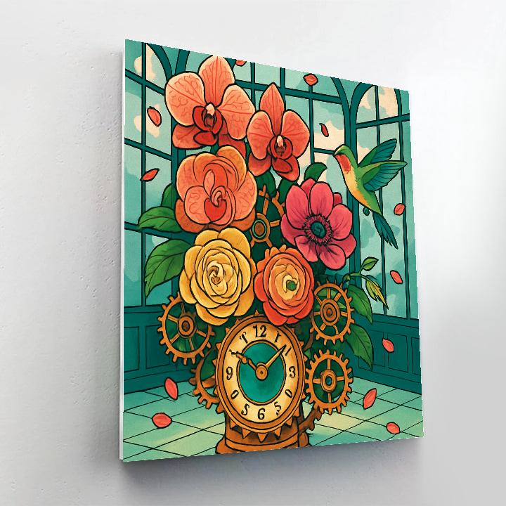 Clockwork Floral Conservatory paint by number