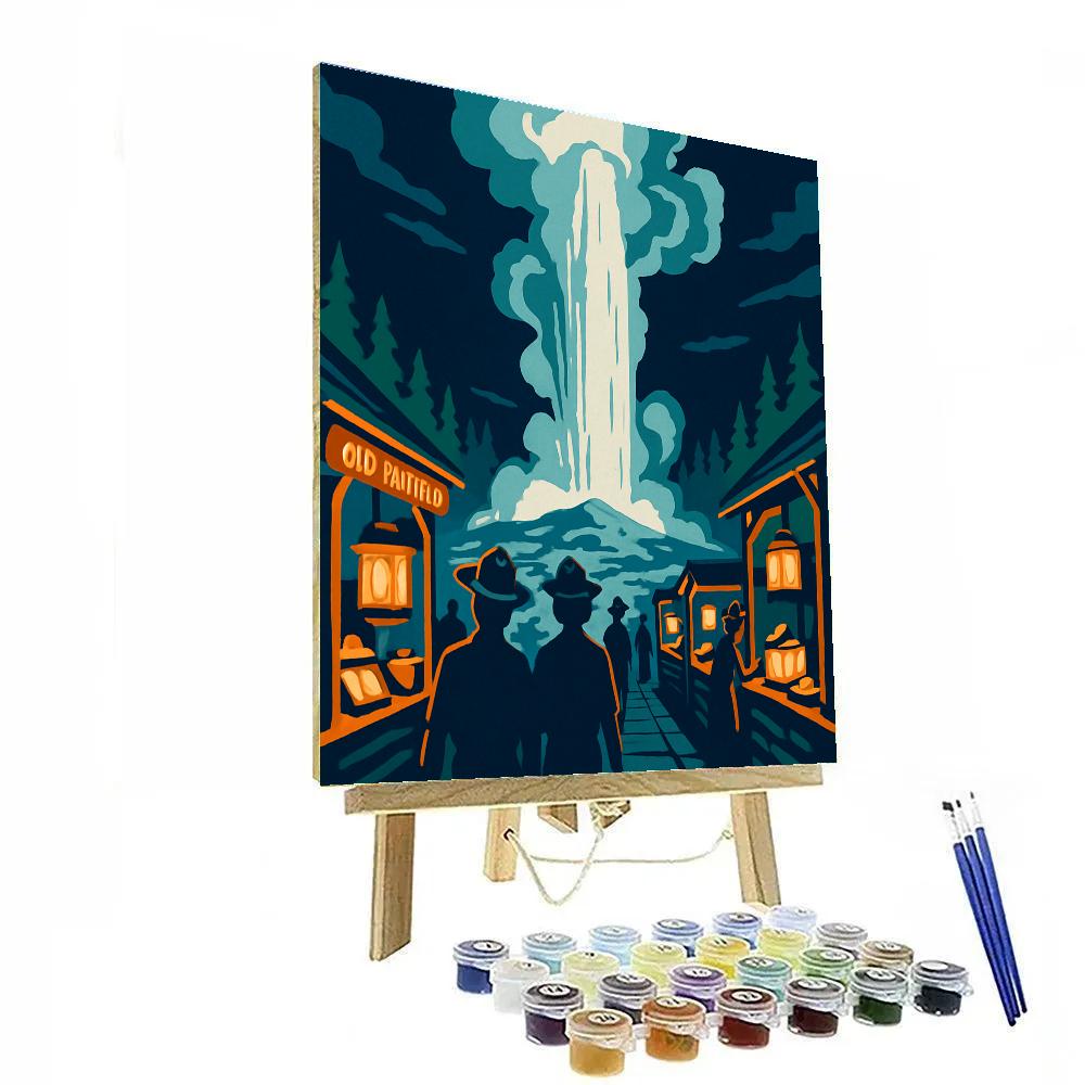 Geyser Night Market In The USA paint by numbers