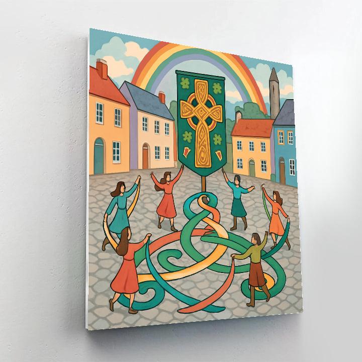 Ireland Dreamweave Knotwork Festival Painting by numbers kit