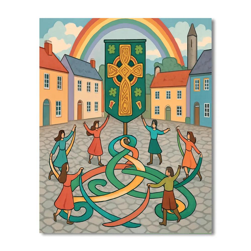 Ireland Dreamweave Knotwork Festival Painting by numbers kit