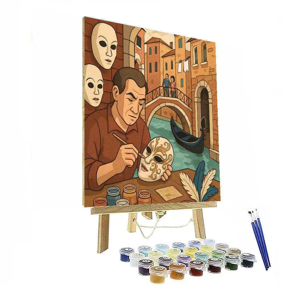Mask Maker Workshop In Venice painting number kit