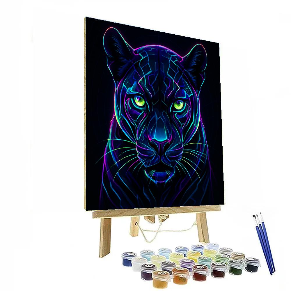 Midnight Circuit Panther painting number kit