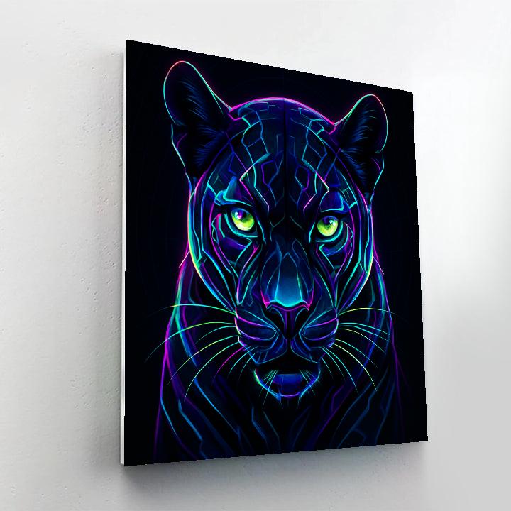 Midnight Circuit Panther painting number kit