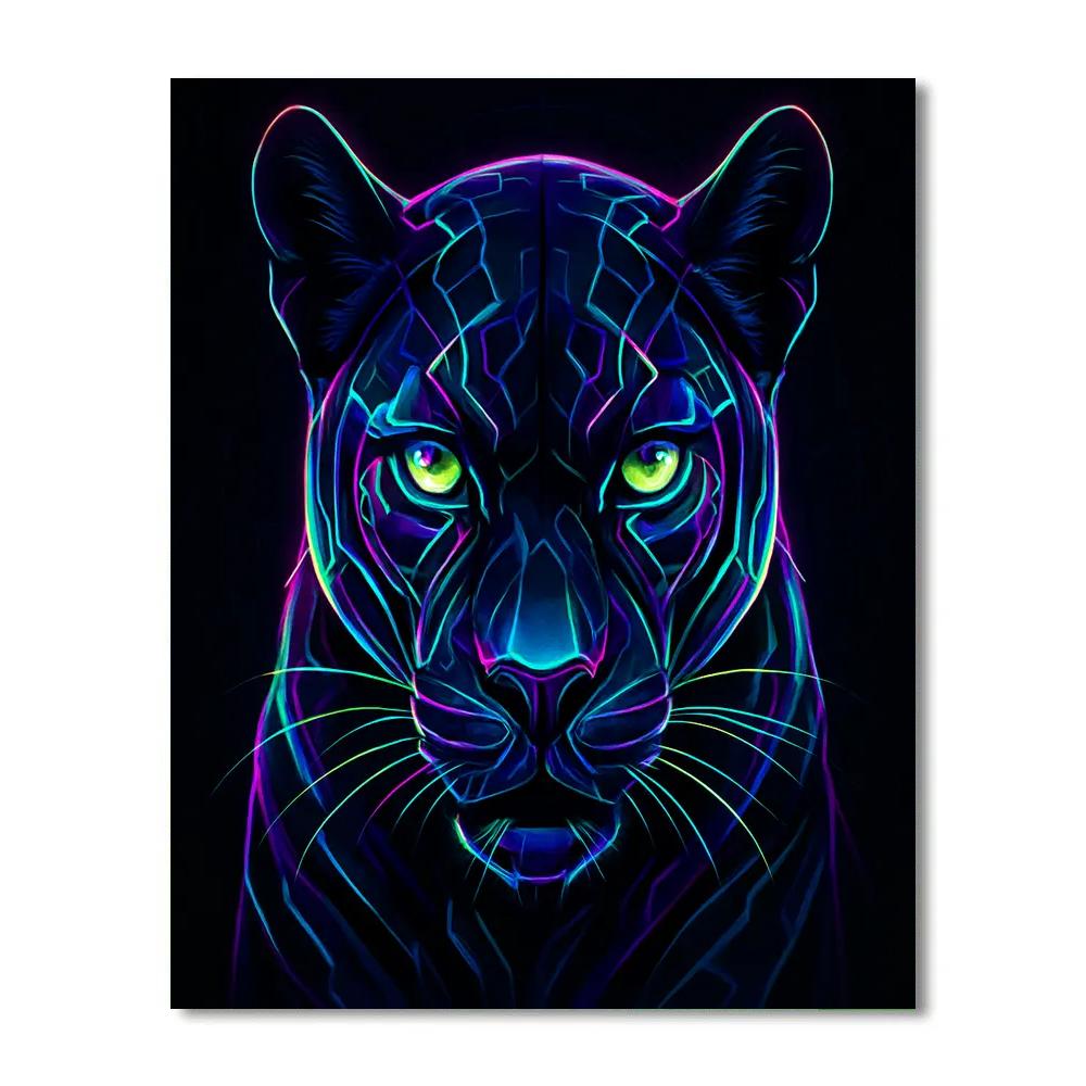Midnight Circuit Panther painting number kit