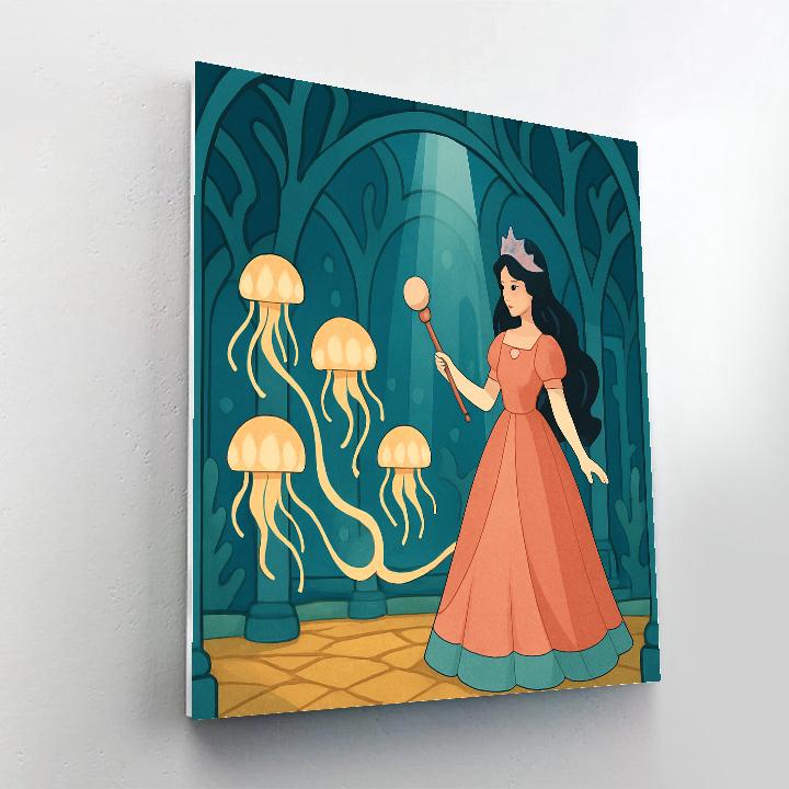 Aurora Glass Palace Princess Crafted Paint by numbers kits