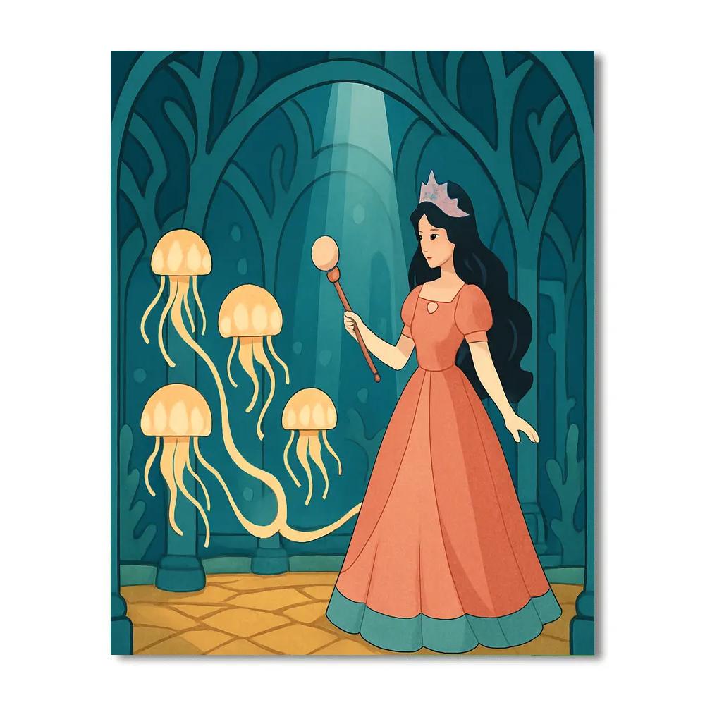 Aurora Glass Palace Princess Crafted Paint by numbers kits