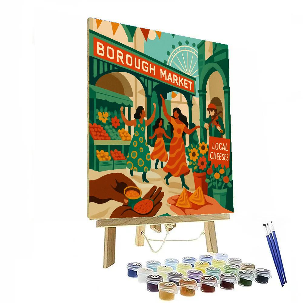 Borough Mosaic Carnival London Crafted Number painting