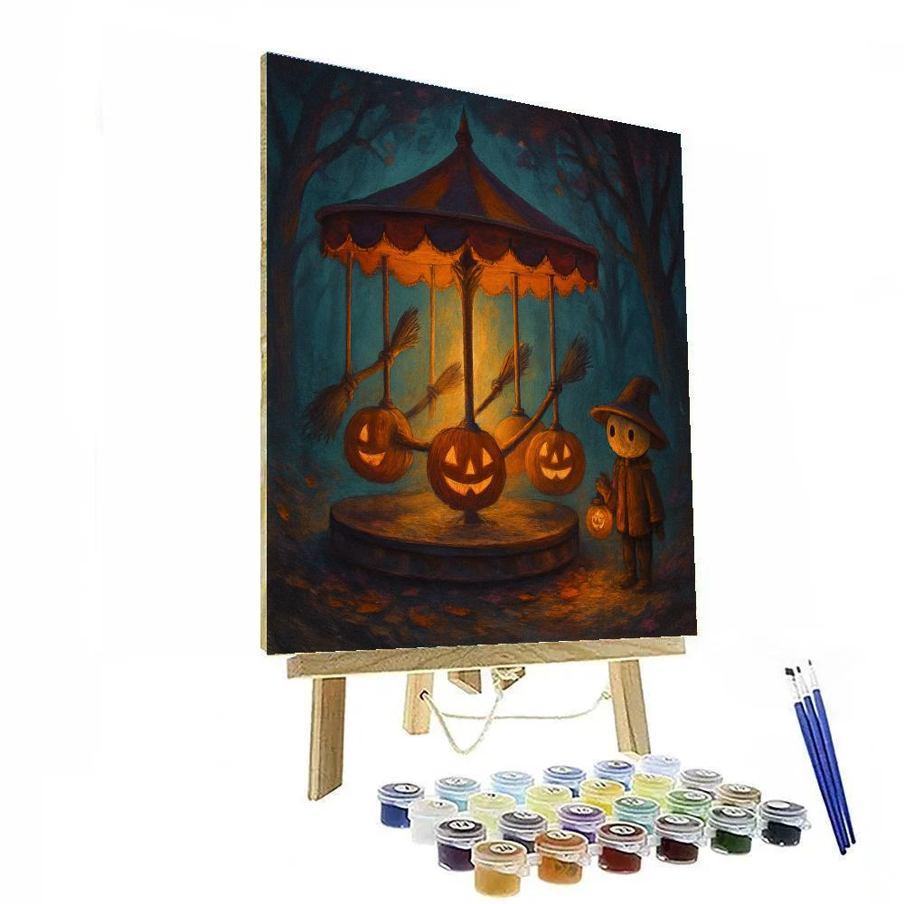 Haunted Carousel Of Gentle Shadows paint by number