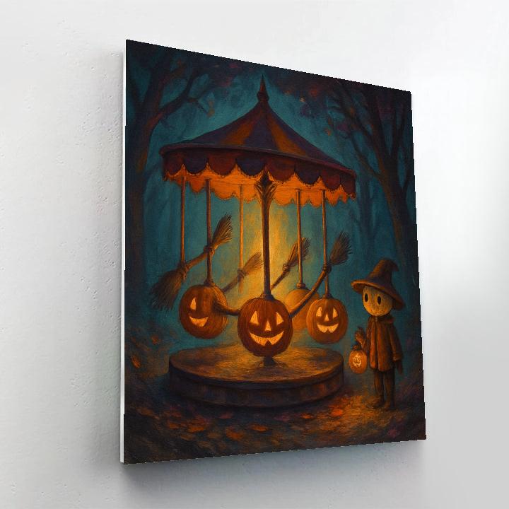 Haunted Carousel Of Gentle Shadows paint by number