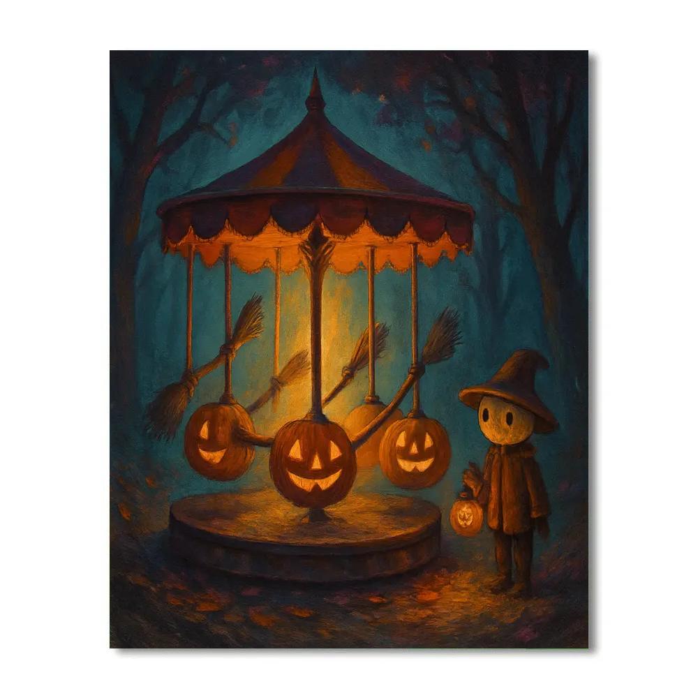 Haunted Carousel Of Gentle Shadows paint by number