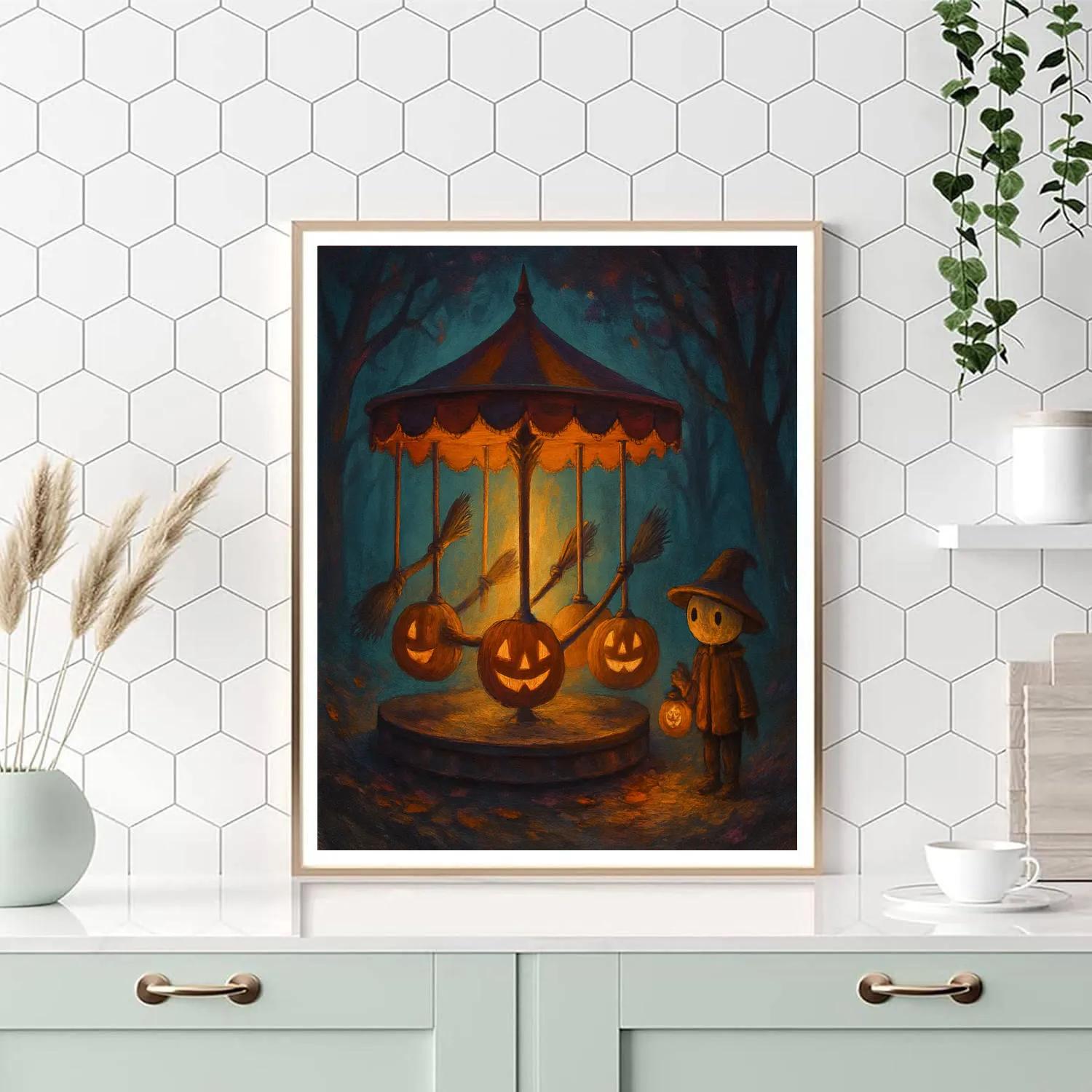Haunted Carousel Of Gentle Shadows paint by number