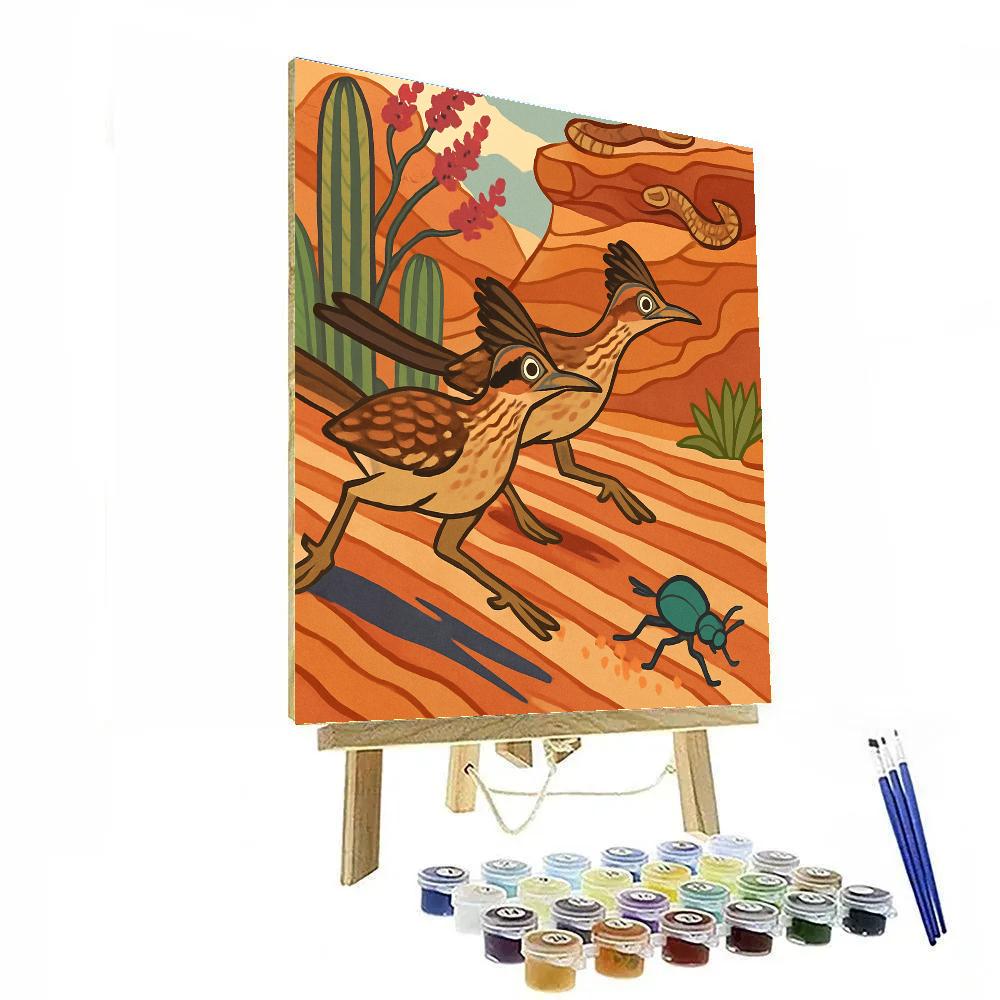 Canyon Runners In The Desert Numbered painting kits