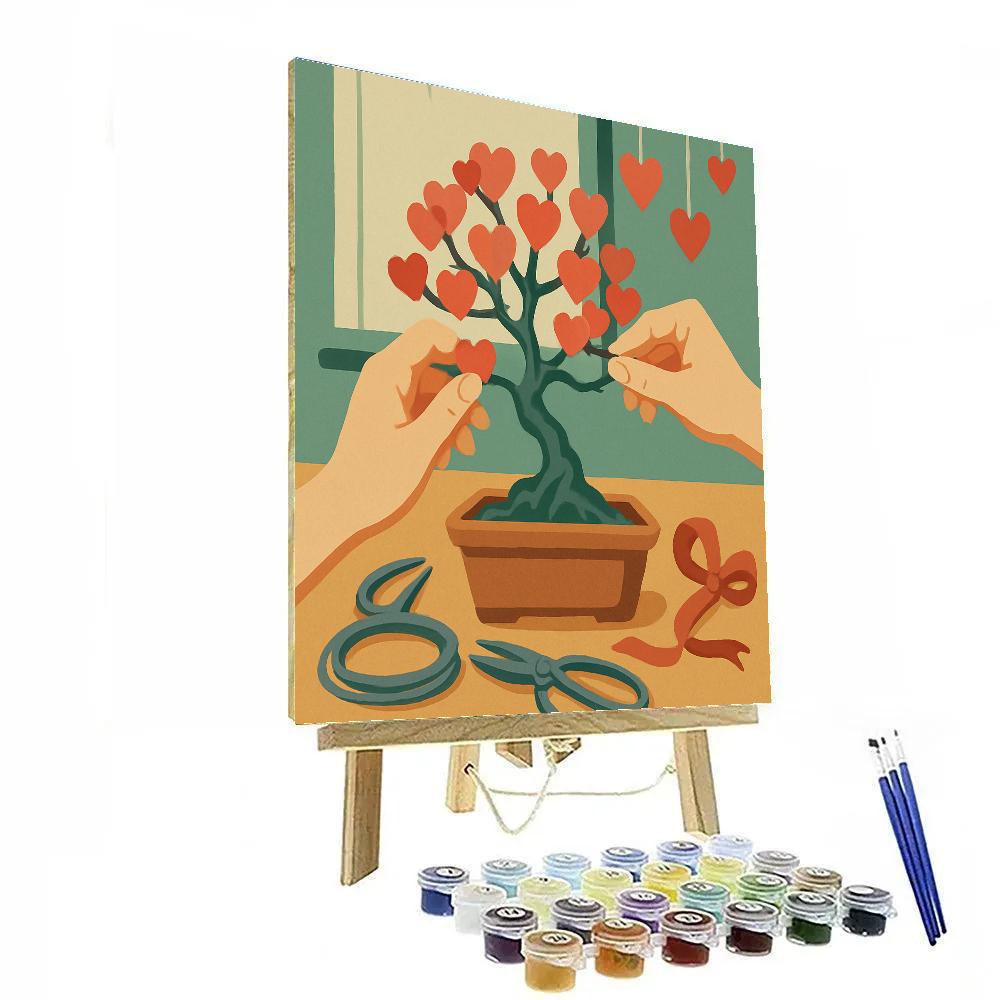 Valentines Day Bonsai Workshop Promise Numbered painting kits