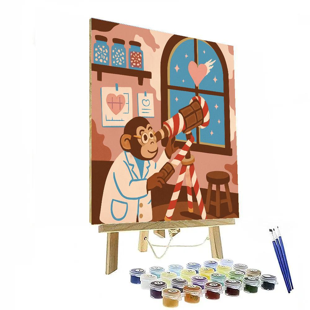 Valentines Day Candy Observatory Workshop DIY paint by numbers