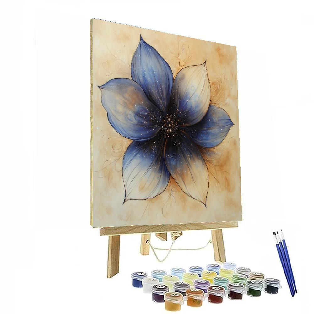 Leonardo Da Vinci Inspired Nebula Orchid Convergence DIY paint by numbers