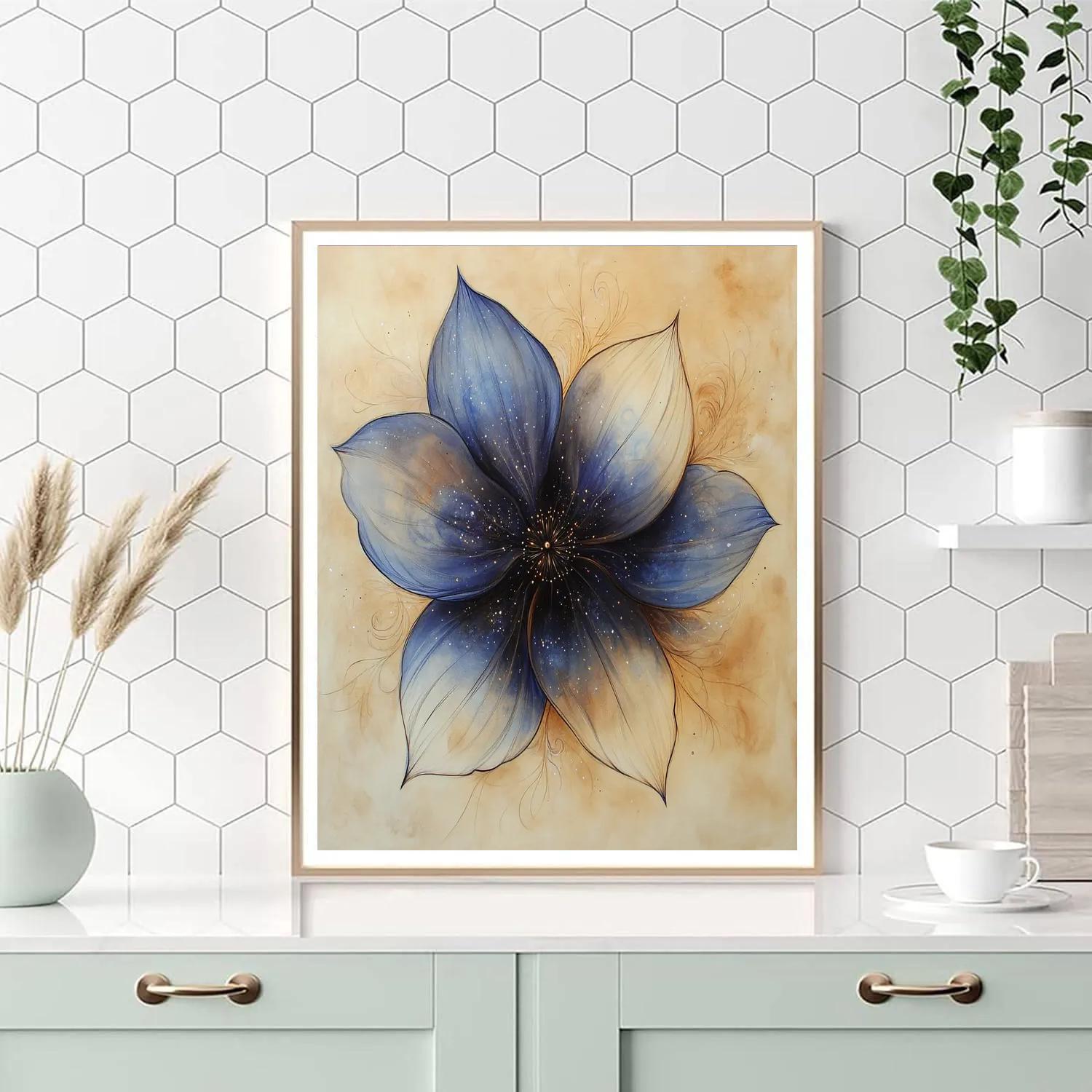 Leonardo Da Vinci Inspired Nebula Orchid Convergence DIY paint by numbers