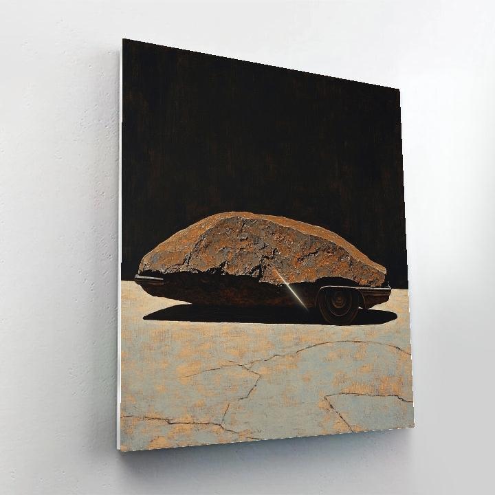 Caravaggio Inspired Vintage Car Meteorite Profile Numbered painting kits