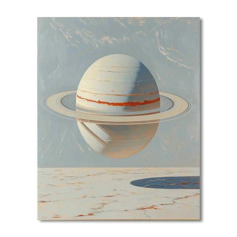 Michelangelo Inspired Saturnian Tempest Number painting