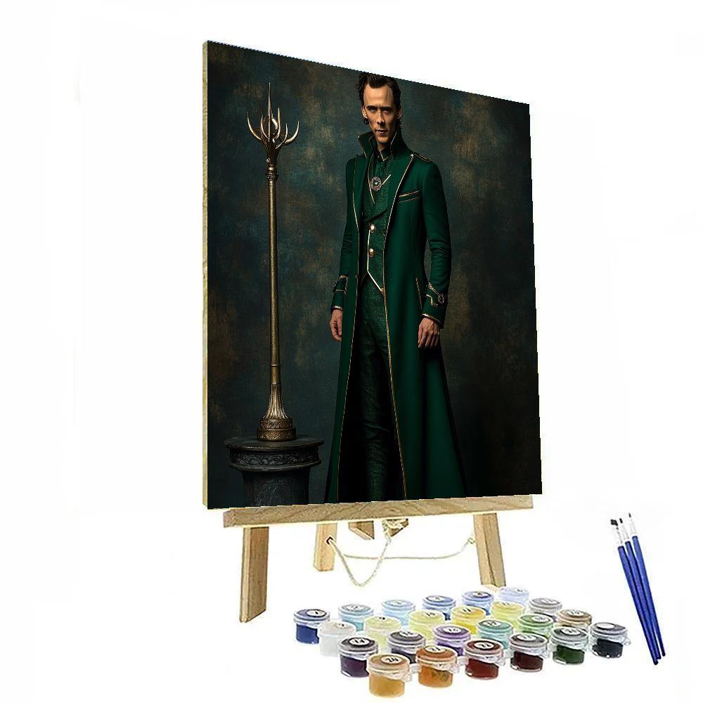 Tom Hiddleston: The Velvet Mischief Of An Emerald Trickster paint by color