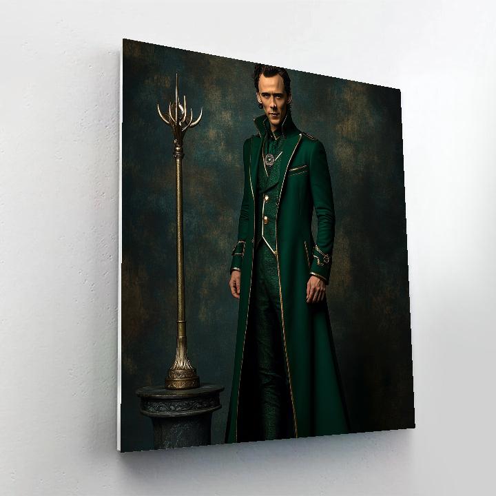 Tom Hiddleston: The Velvet Mischief Of An Emerald Trickster paint by color