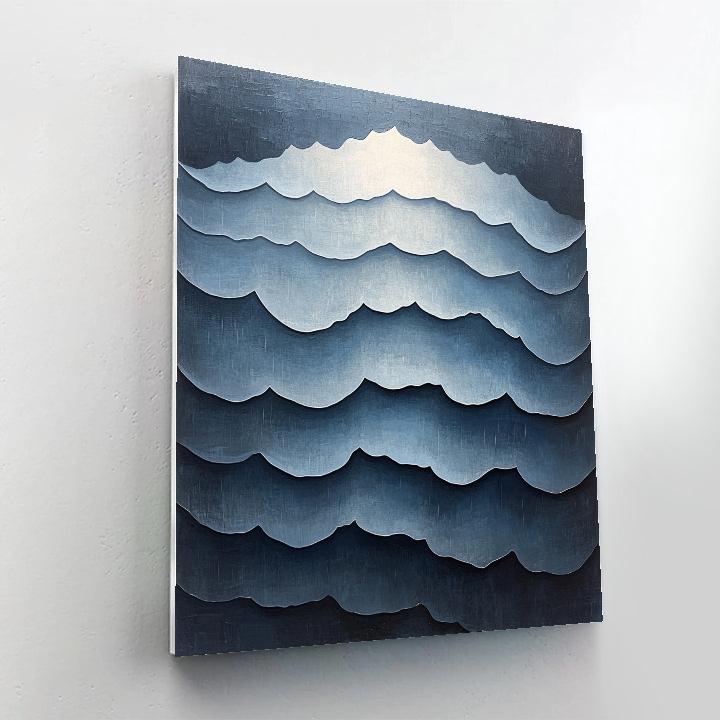 Caravaggio Inspired Library Of Noctilucent Clouds paint by numbers
