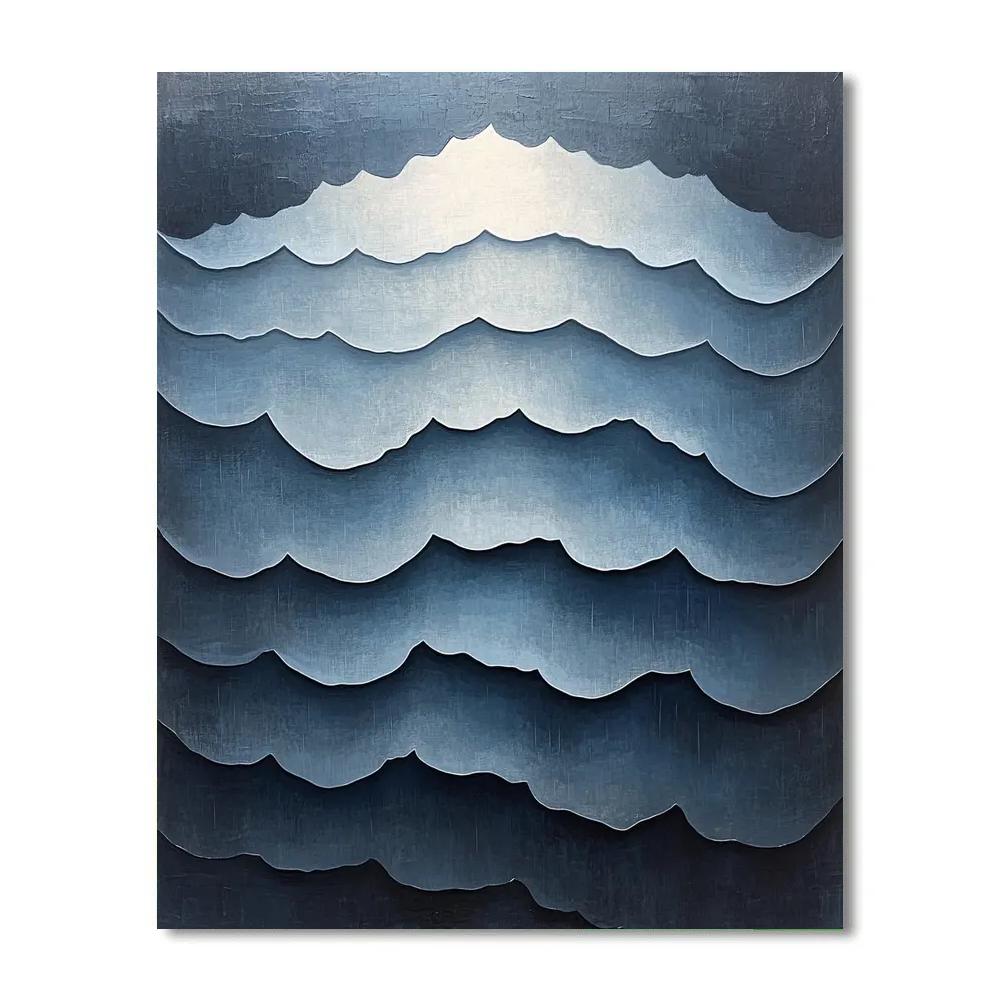 Caravaggio Inspired Library Of Noctilucent Clouds paint by numbers